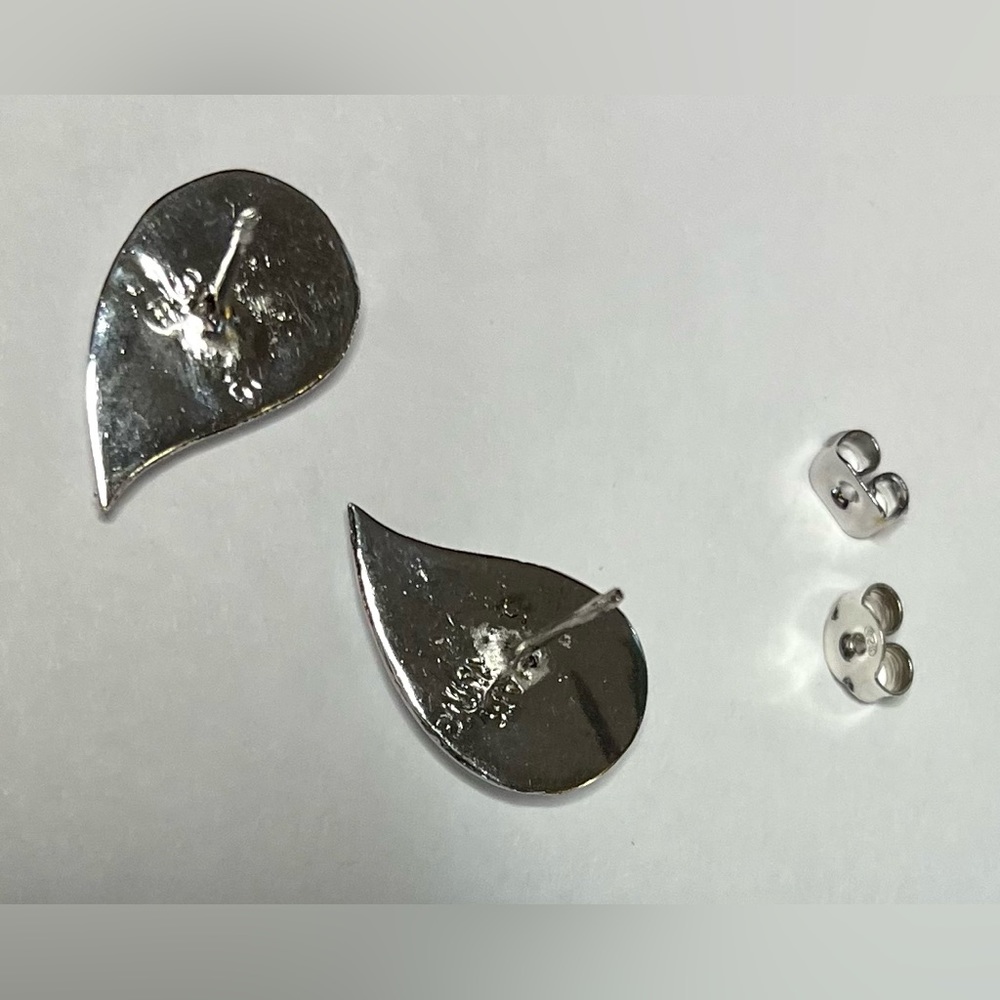 Sterling silver pierced earrings jewelry - Picture 10 of 16